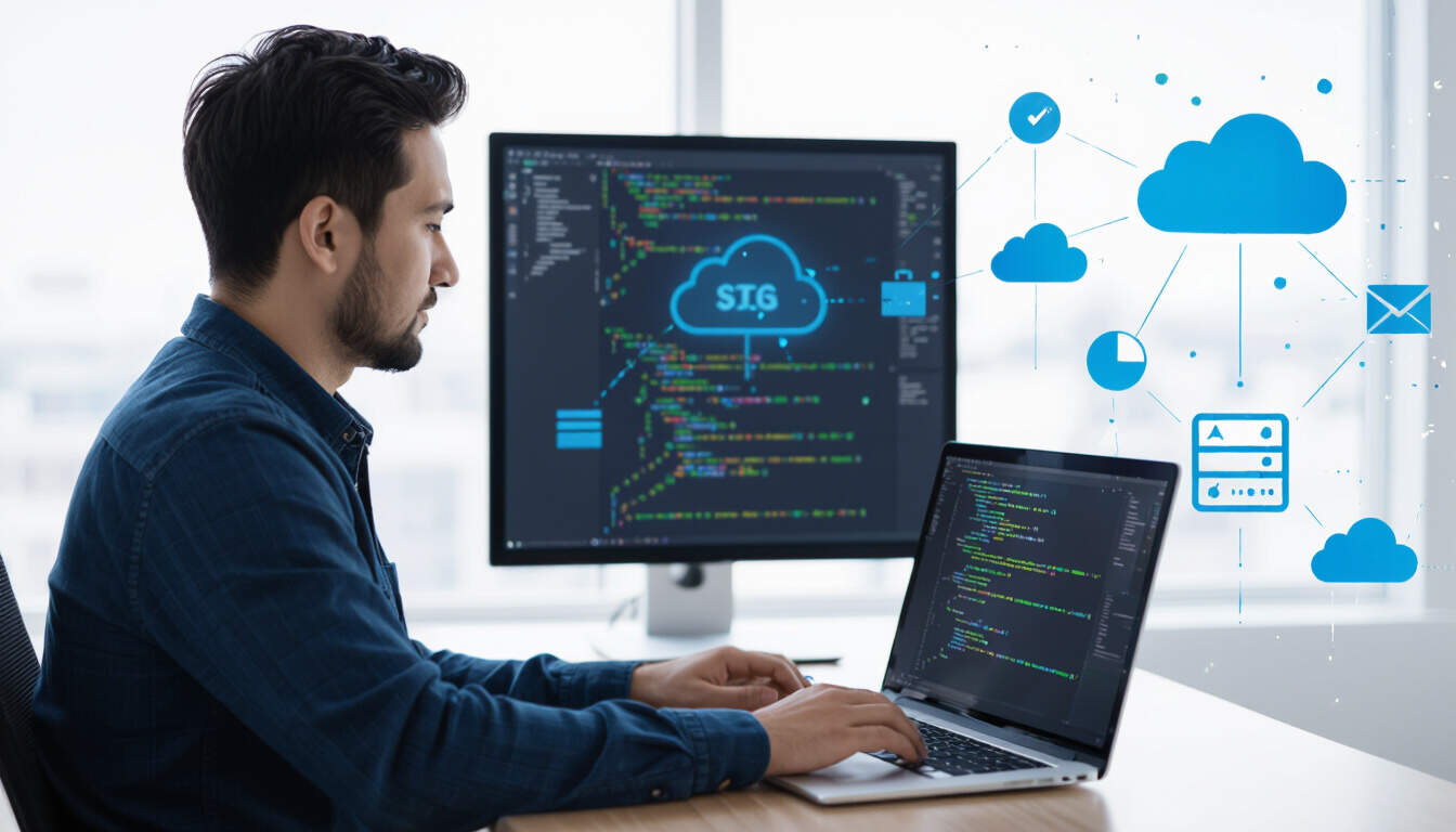 Infrastructure as Code tools help solo developers automate and manage cloud resources efficiently for SaaS projects. This article covers key tools, practical steps, and examples to streamline your development process, making it easier to build scalable applications.
